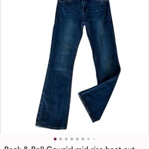 Rock & Roll Cowgirl Dark Blue Boot Cut Jeans